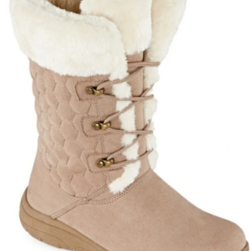 Liz Claiborne Calf Boots, Size 8, Taupe